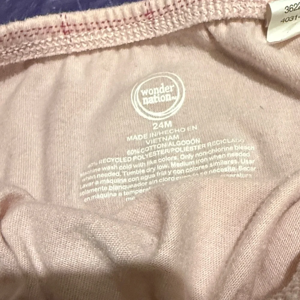 Wonder Nation Pink Grid Diaper Cover 🌸